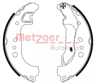 Комлект тормозных накладок METZGER MG 132